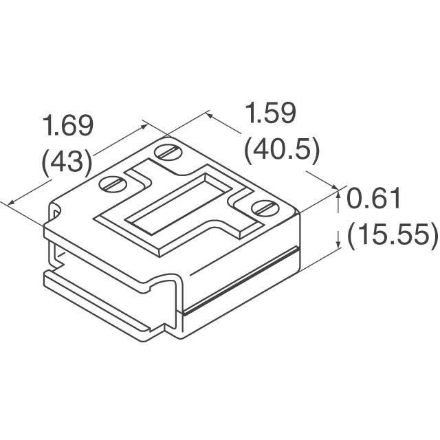 165X13239XE Conec  Capots de connecteurs D-Sub en forme de D